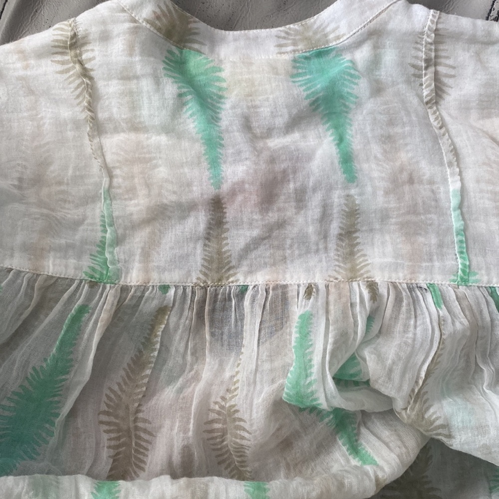 Roller Rabbit Serafina Palm Pattern Tunic💚🤍💗 - Picture 11 of 12